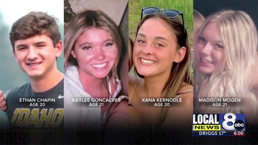 Ethan Chapin, Xana Kernodle, Kaylee Goncalves, and Maddie Mogen, University of Idaho victims found dead near campus