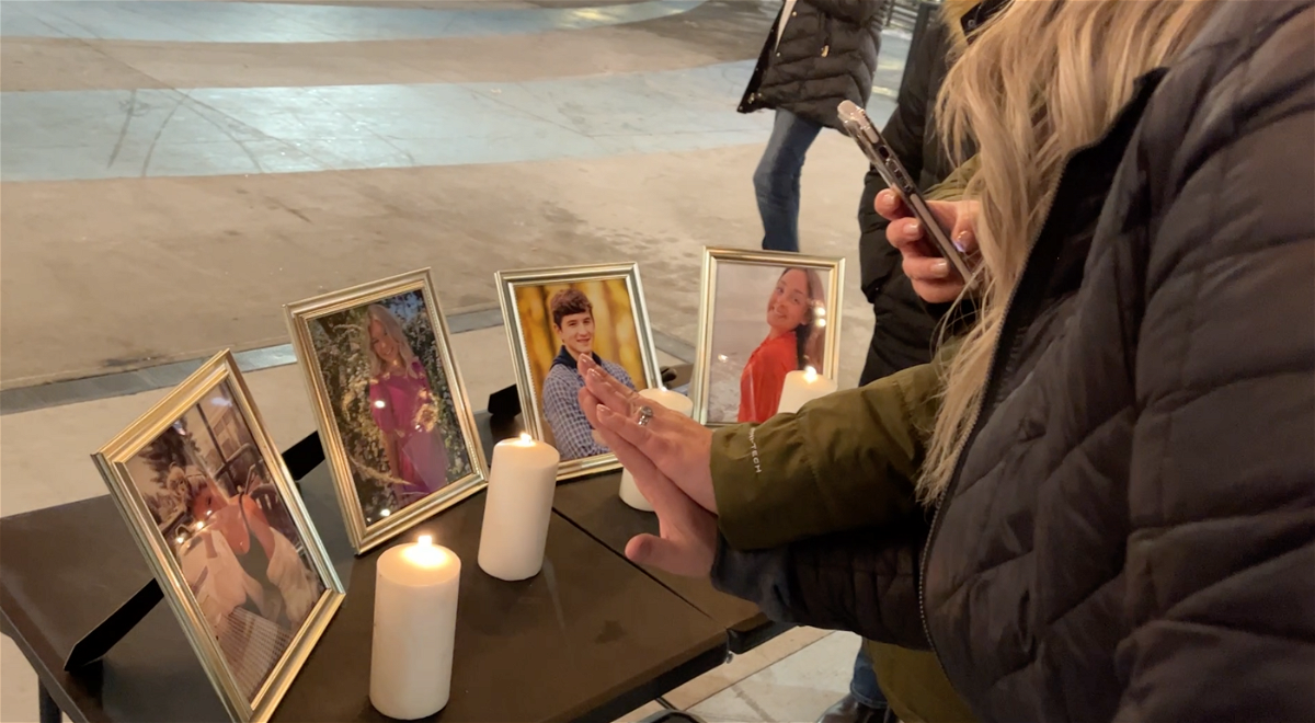 University of Idaho alumni and students held a vigil for the four students who were killed in their off-campus home on Nov. 13.