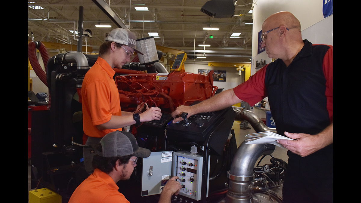 The Diesel Technology program received new training equipment through a Leading Idaho grant.