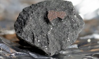 The meteorite landed in an English town in February 2021.