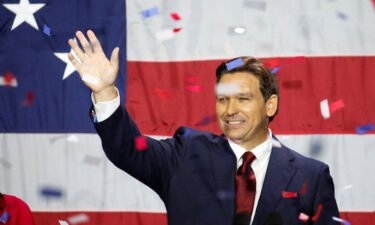 Republican Gov. Ron DeSantis of Florida celebrates onstage on election night in Tampa on November 8. Republicans had hoped to make big enough gains among Latino voters in 2022