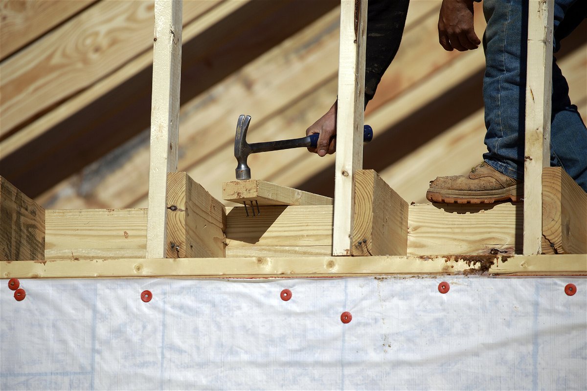 <i>Luke Sharrett/Bloomberg/Getty Images</i><br/>Some full-time construction workers do not get job-based health coverage. Pictured is a construction worker in a subdivision under construction in Louisville