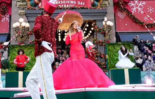 Mariah Carey performed with her twins during the 2022 Macy's Thanksgiving Day Parade."