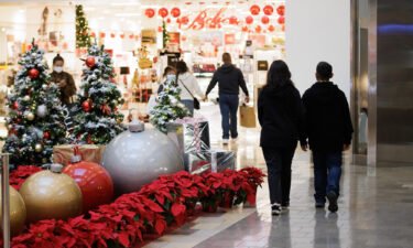 Black Friday shoppers walk through the Westfield Oakridge mall in San Jose