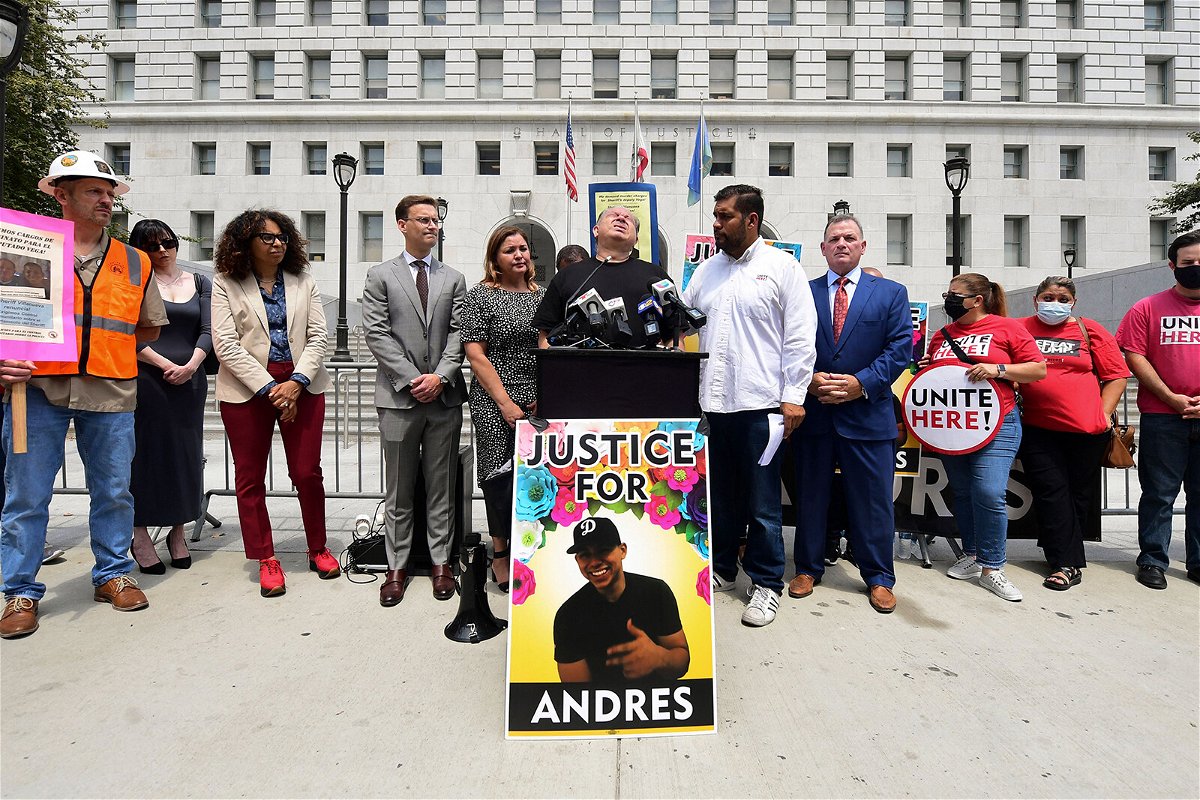 <i>Frederic J. Brown/AFP/Getty Images</i><br/>The Los Angeles County officials reached an $8 million settlement with the family of Andres Guardado. His dad