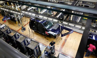 Ford October sales slide 10% largely due to supply chain issues. Pictured is the Ford truck plant in Dearborn