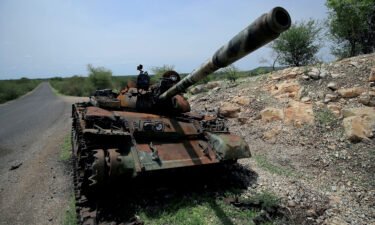 Warring parties in Ethiopia agree on cessation of hostilities. A tank