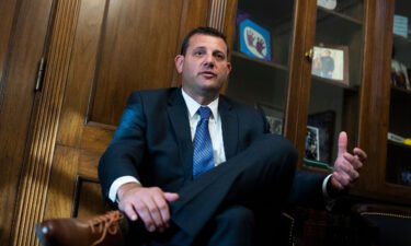 California Assemblyman Rudy Salas on November 22 conceded the race for California's 22nd District to Rep. David Valadao. Valadao is seen here in October 2021.
