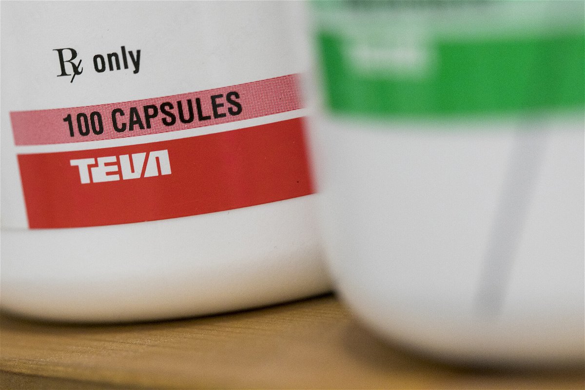 <i>Kristoffer Tripplaar/Sipa USA/AP</i><br/>New York Attorney General Letitia James has secured $523 million from Teva Pharmaceuticals for its role in the opioid crisis. Pictured is a Teva prescription drug in a pharmacy in Remington