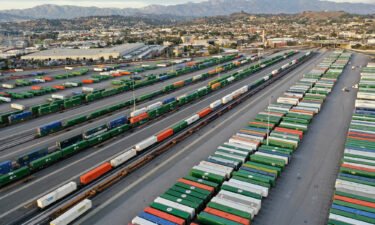 Rail strike threat recedes as Congress prepares to impose unpopular contract on unions. Shipping containers and rail cars sit in a Union Pacific Intermodal Terminal rail yard on November 21
