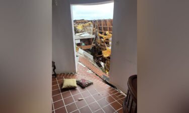 Trip Valigorsky's destroyed home after Hurricane Nicole in Wilbur-By-The-Sea