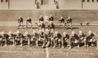 A Detroit Lions football team photo from circa 1934. That year