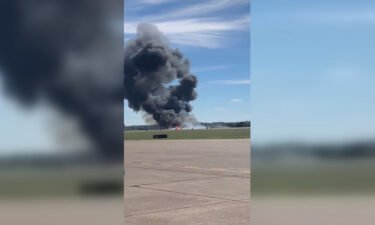 A Boeing B-17 Flying Fortress and a Bell P-63 Kingcobra collided and crashed at the Wings Over Dallas airshow on November 12. Video captured by bystanders showed the immediate aftermath of the crash.