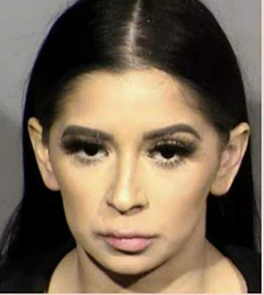 <i>LVMPD/KVVU</i><br/>Priscilla Cueva is accused of stealing more than $100