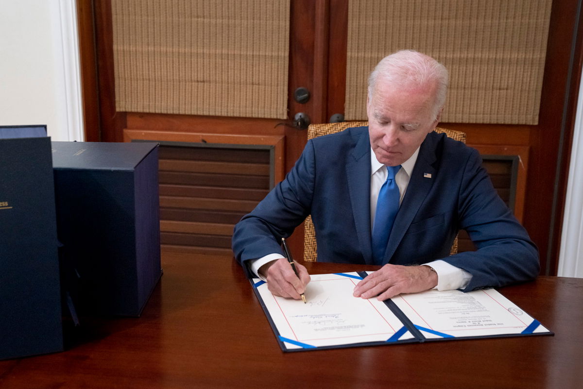 <i>POTUS/Twitter</i><br/>President Joe Biden signed a $1.7 trillion federal spending bill that includes a number of administration priorities and officially avoids a government shutdown