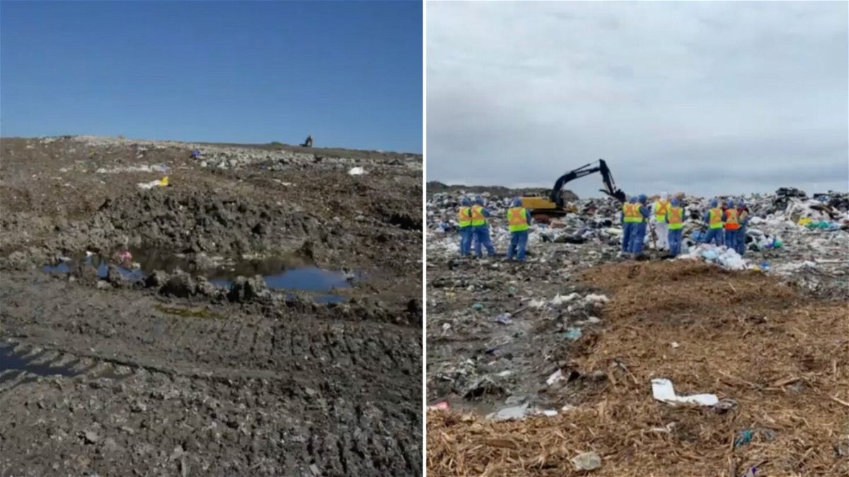 <i>Winnipeg Police Service</i><br/>Police shared images comparing Prairie Green landfill