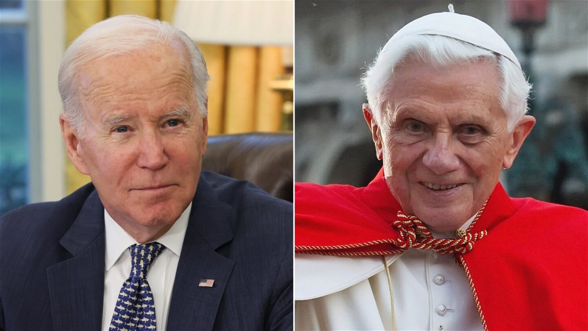 <i>Getty Images</i><br/>President Joe Biden mourned the passing of Pope Emeritus Benedict XVI