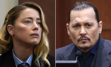 Amber Heard (left) and Johnny Depp are pictured here in a split image.