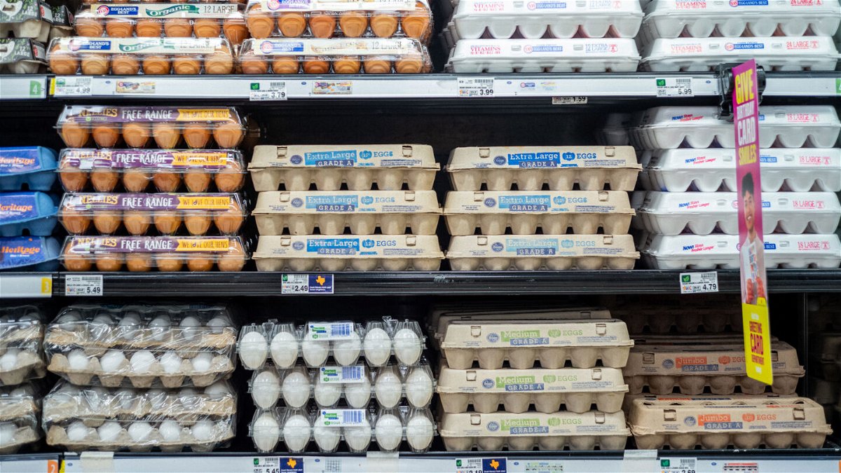 <i>Brandon Bell/Getty Images</i><br/>Eggs have gotten much more expensive this year.