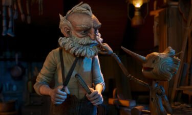 Gepetto (voiced by David Bradley) and Pinocchio (Gregory Mann) in "Guillermo del Toro's Pinocchio."