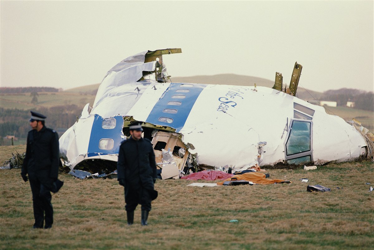 <i>Bryn Colton/Hulton Archive/Getty Images</i><br/>Some of the wreckage of Pan Am Flight 103 is pictured after it crashed in the town of Lockerbie in Scotland