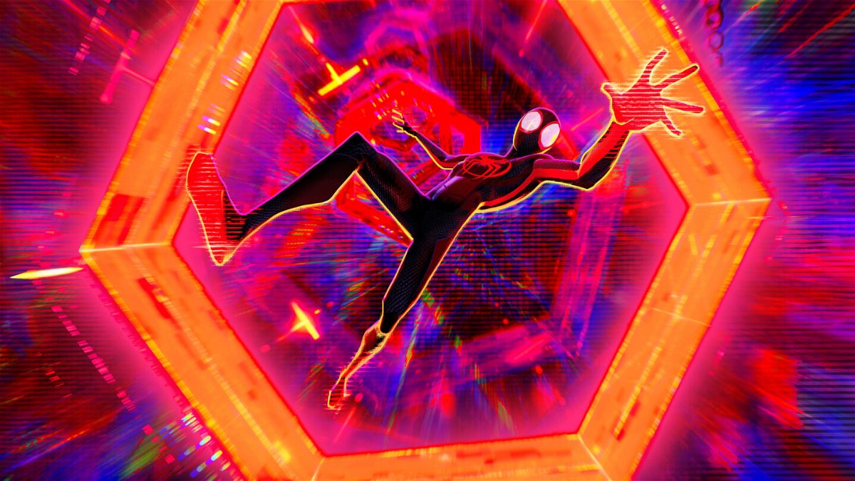 <i>Sony Pictures Animation</i><br/>Spider-Man (Shamiek Moore) in the first trailer for next year's 'Spider-Man: Across the Spider-Verse.'