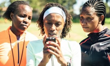 Ngugi (center) hope to inspire more women to become athletics coaches.