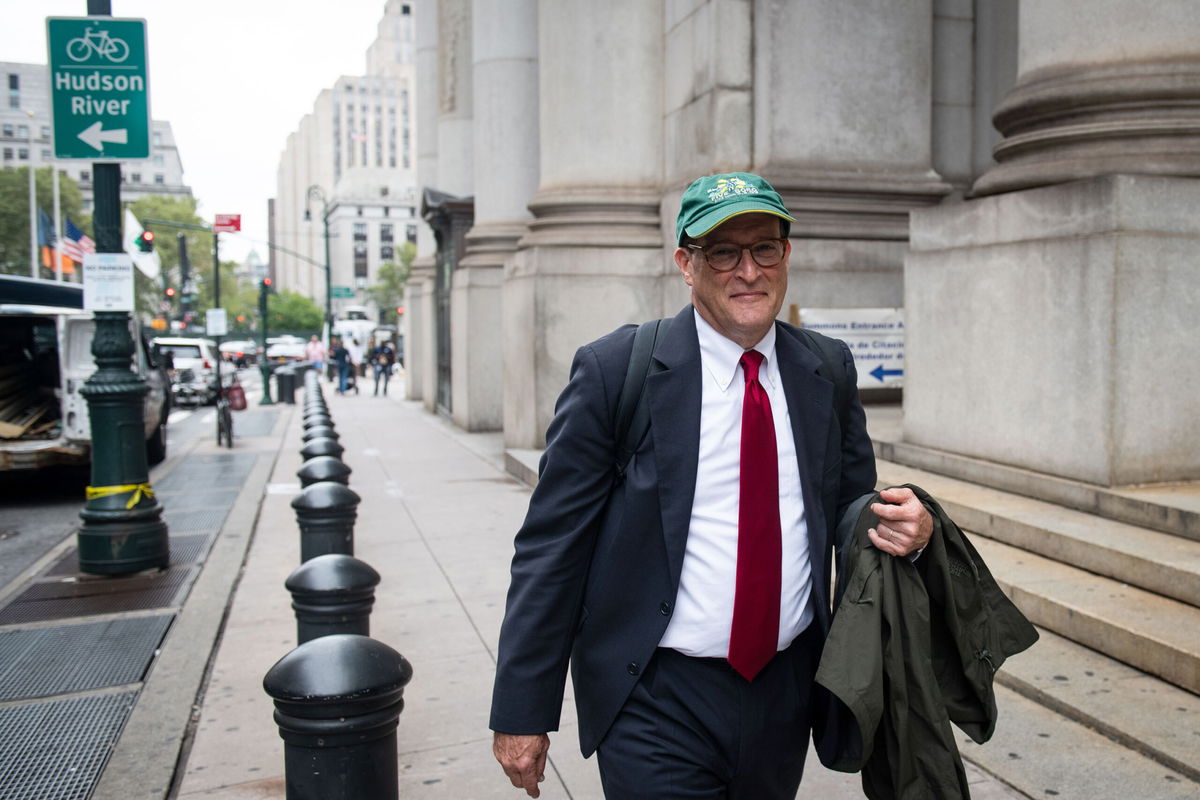 <i>Mark Kauzlarich/Bloomberg/Getty Images</i><br/>Douglas Letter departs from federal court in New York on August 23