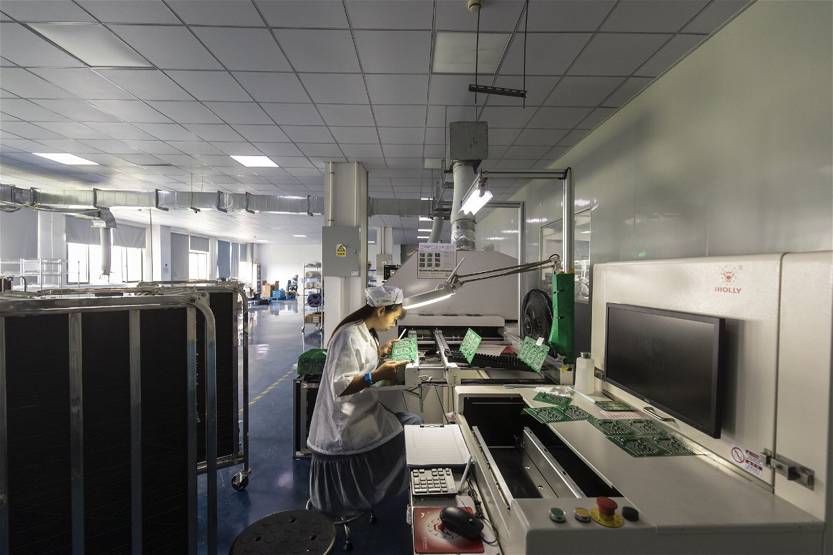<i>Qilai Shen/Bloomberg/Getty Images</i><br/>China challenges a move by the United States to block sales of advanced computer chips and chip-making equipment to Chinese companies.  Pictured is a chip manufacturing factory in Suzhou
