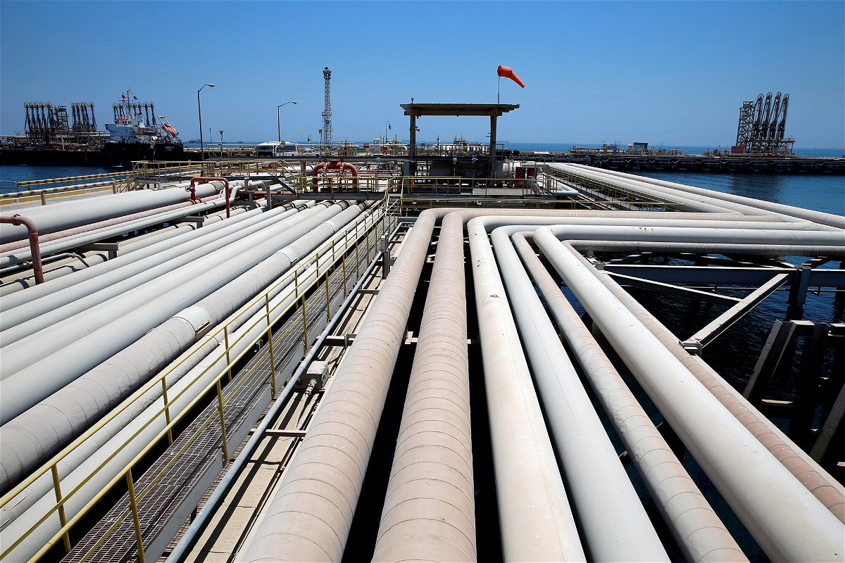 <i>Ahmed Jadallah/Reuters</i><br/>An oil tanker is being loaded at Saudi Aramco's Ras Tanura oil refinery and oil terminal in Saudi Arabia May 21