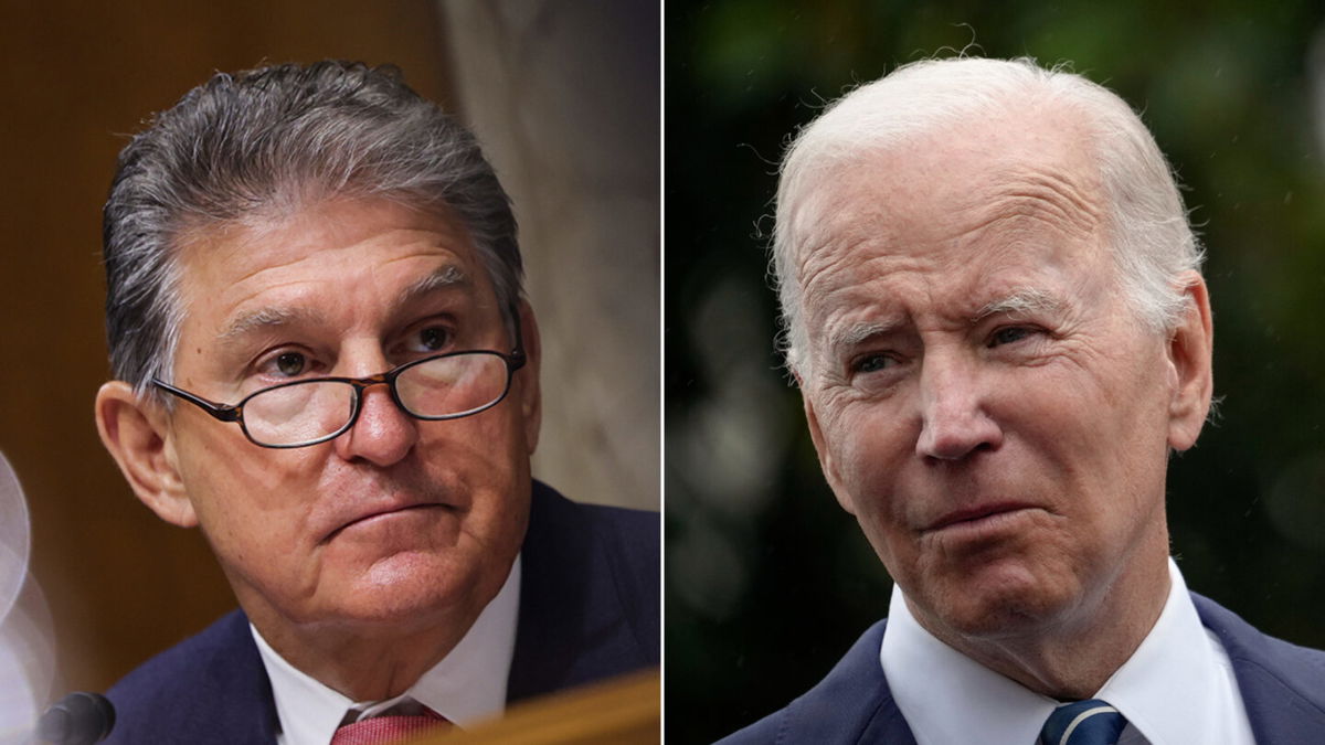 <i>Kevin Dietsch/Drew Angerer/Getty Images</i><br/>Democratic Sen. Joe Manchin said that President Joe Biden should ask for an extension of Title 42