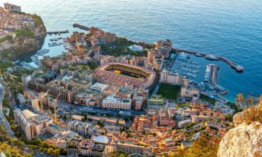 Aerial view of stadium of Monaco
