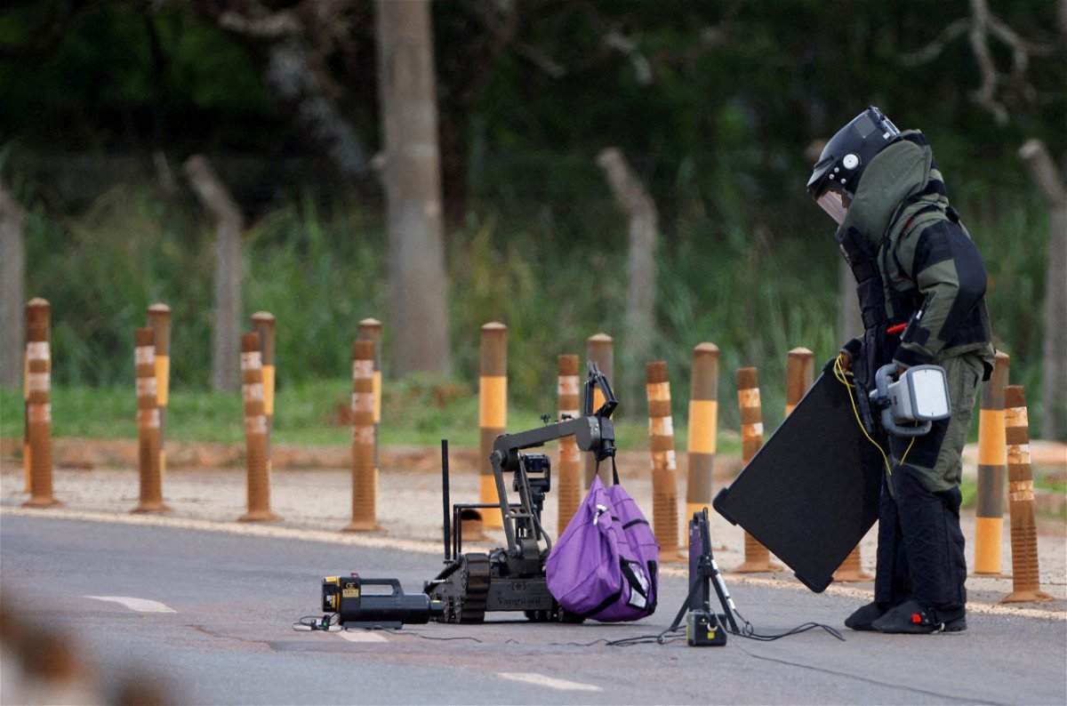 <i>Adriano Machado/Reuters</i><br/>An explosive device was found in Brasilia