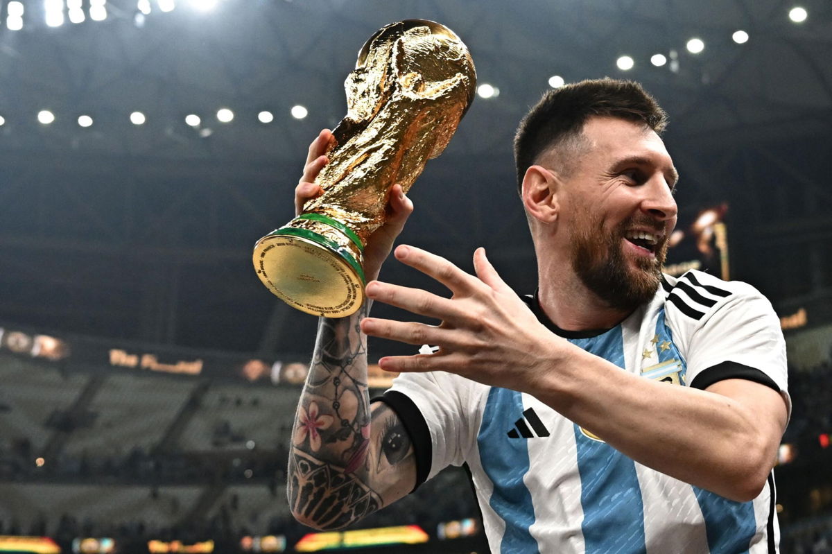 <i>ANNE-CHRISTINE POUJOULAT/AFP/AFP via Getty Images</i><br/>How the 2003 hit 'Muchachos' became the unofficial anthem of Argentina's World Cup success. Lionel Messi and Diego Maradona are mentioned in the new version of 'Muchachos.'