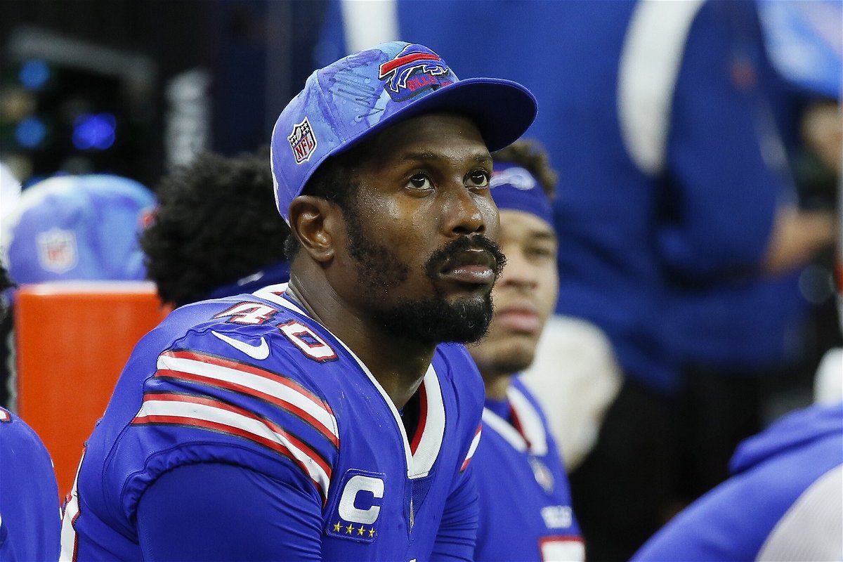 <i>Duane Burleson/AP</i><br/>Buffalo Bills defensive star Von Miller is out for the season with torn ACL. Miller has promised he will be back 