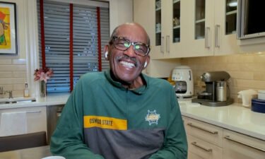 Al Roker makes an appearance on "Today" from his home on Monday.