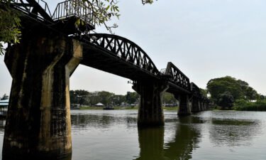 A general view of Thailand's Bridge on the River Kwai