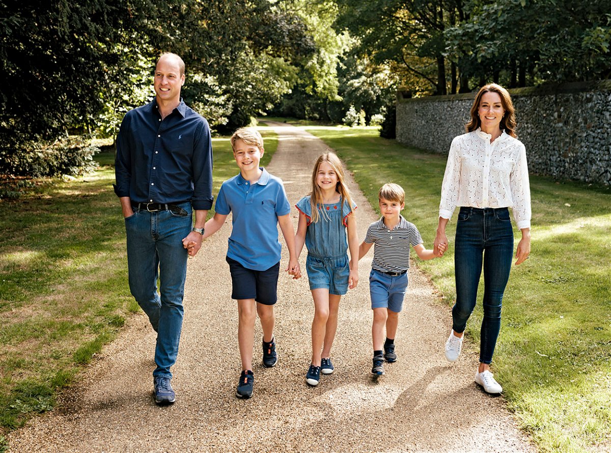 <i>Matt Porteous/Prince and Princess of Wales/Kensington Palace/AP</i><br/>William and Kate's Christmas card image was shot earlier this year in Norfolk