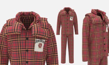 JIm Beam is selling hug-simulating pajamas for the holidays.