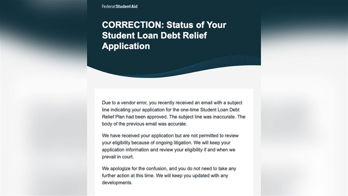 <i>US Department of Education</i><br/>A borrower received this email from the Department of Education on December 13.