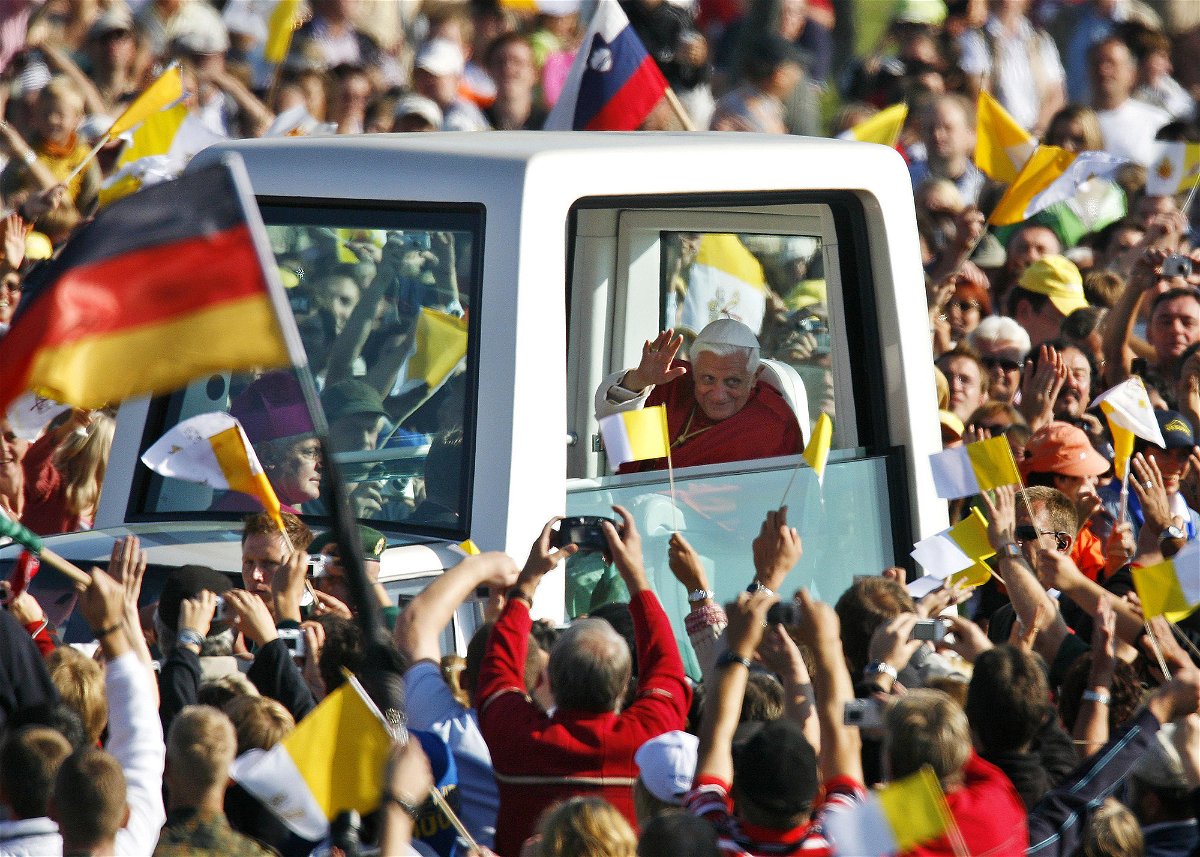 <i>Jens Meyer/AP</i><br/>Global leaders have paid homage to the former German-born pope