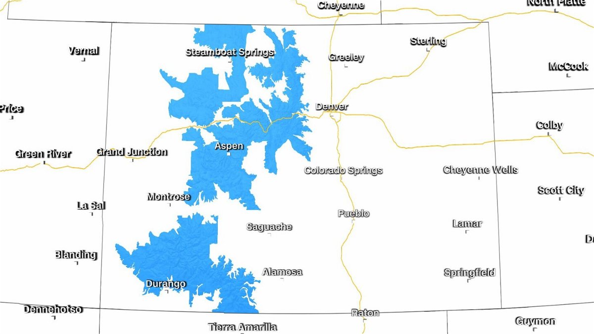 <i>CNN Weather</i><br/>Avalanche warnings issued for the mountains of Colorado lasting through Thursday morning.