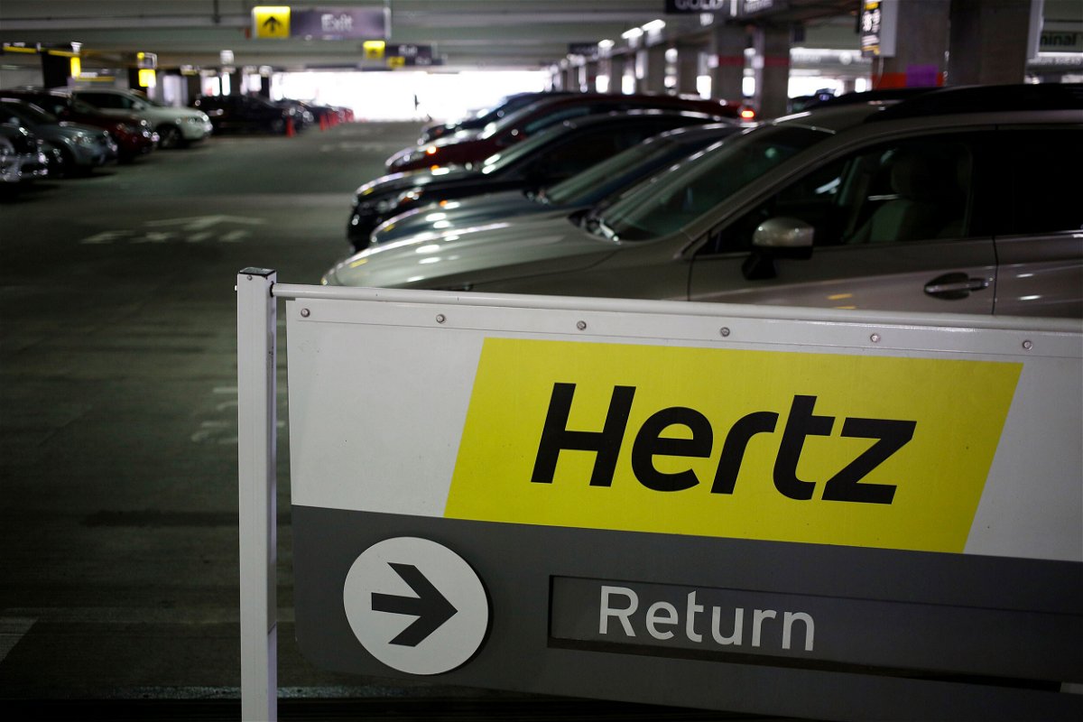 <i>Luke Sharrett/Bloomberg/Getty Images</i><br/>Hertz will pay $168 million to settle 364 claims related to the company falsely reporting rental cars as stolen. Vehicles sit parked at a Hertz Global Holdings Inc. rental location in Charlotte