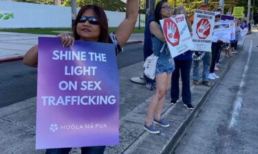 Volunteers across the state put on a sign wave Wednesday