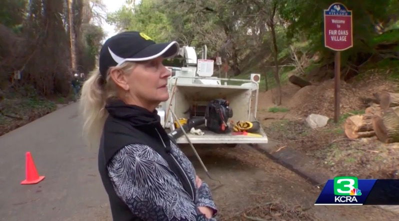 <i>KCRA</i><br/>Diane Hill was on her daily eight-mile walk at about 8:15 this morning and was about to cross the Fair Oaks bridge when she heard a loud noise that made her jump. 