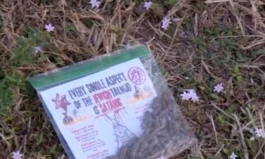 Tina Podhurst was shocked when she found antisemitic pamphlets on her driveway over the weekend. She has been living in the Lake Worth community for about 15 years and says something like this has never happened to her before.