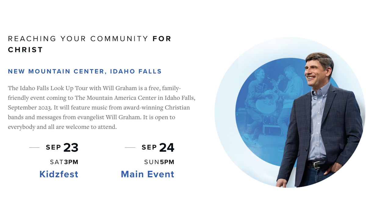 Will Graham launches Idaho Falls Look Up tour – Local News 8