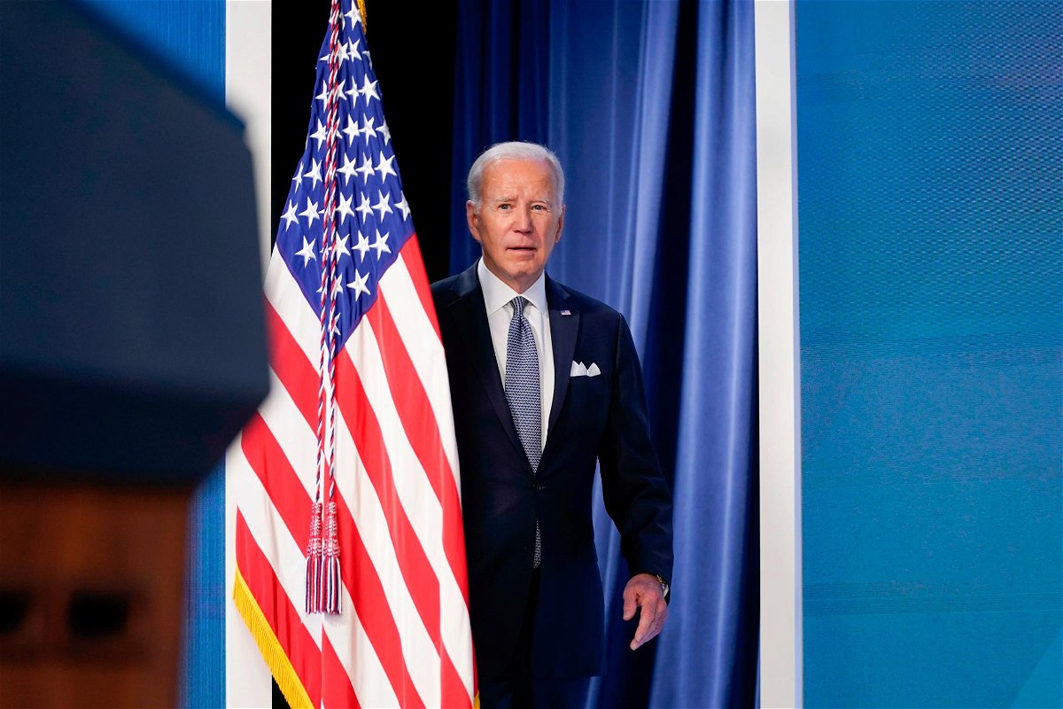 <i>Andrew Harnik/AP</i><br/>President Joe Biden arrives to speak about the economy in the Eisenhower Executive Office Building on the White House Campus on January 12 in Washington.