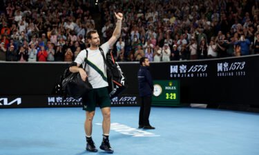 Andy Murray received a standing ovation from the crowd despite his defeat.