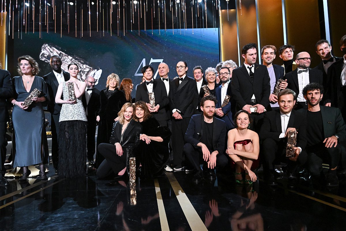 <i>Stephane Cardinale/Corbis/Getty Images</i><br/>Last year's César awardees pose for a picture at the 47th César Film Awards Ceremony at L'Olympia in Paris